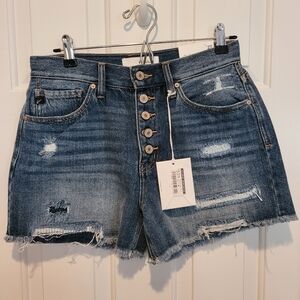 KanCan Button-Fly, High Rise Shorts